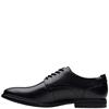 CLARKS  MENS  SHOE - BLACK LEATHER